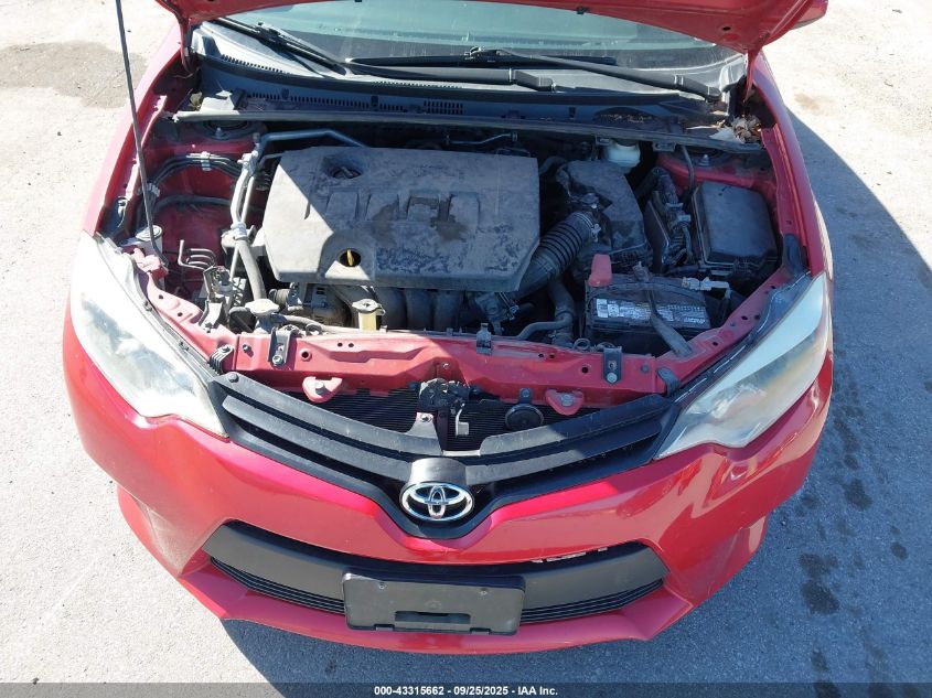 2014 Toyota Corolla Le VIN: 5YFBURHEXEP150888 Lot: 43315662