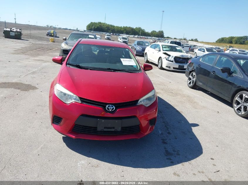 2014 Toyota Corolla Le VIN: 5YFBURHEXEP150888 Lot: 43315662