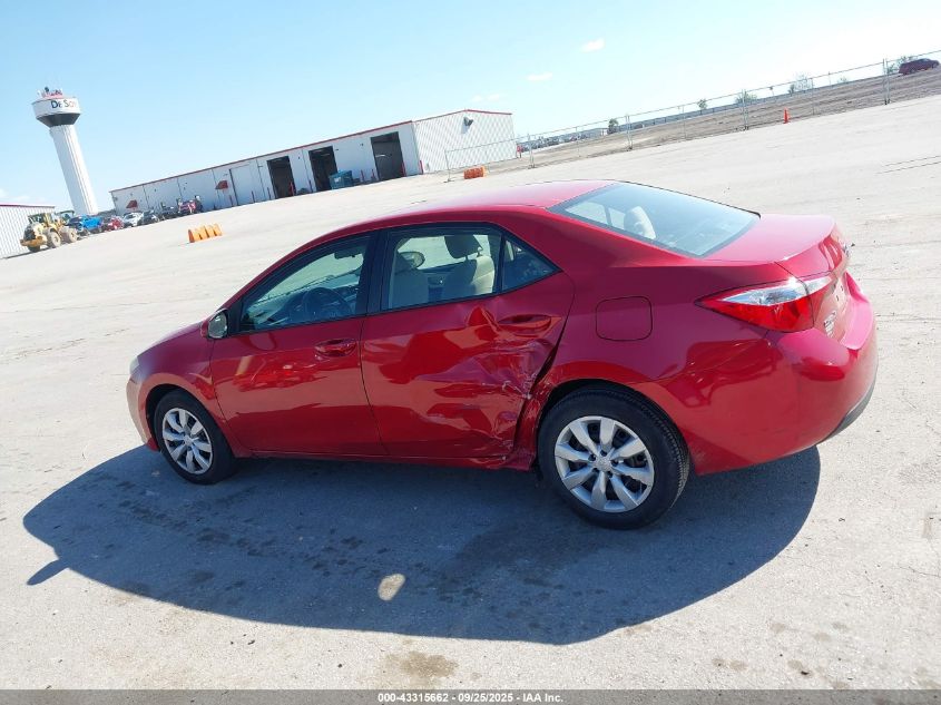 2014 Toyota Corolla Le VIN: 5YFBURHEXEP150888 Lot: 43315662