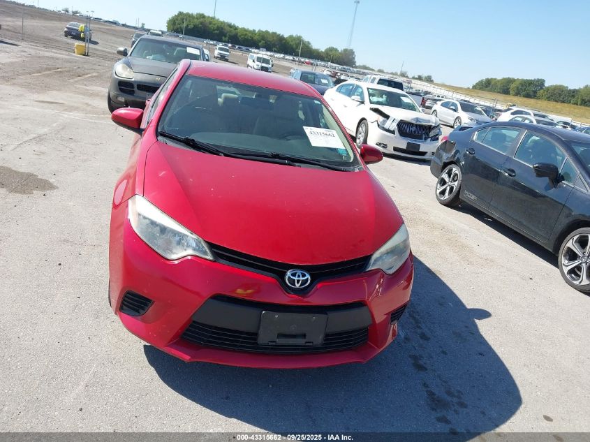 2014 Toyota Corolla Le VIN: 5YFBURHEXEP150888 Lot: 43315662