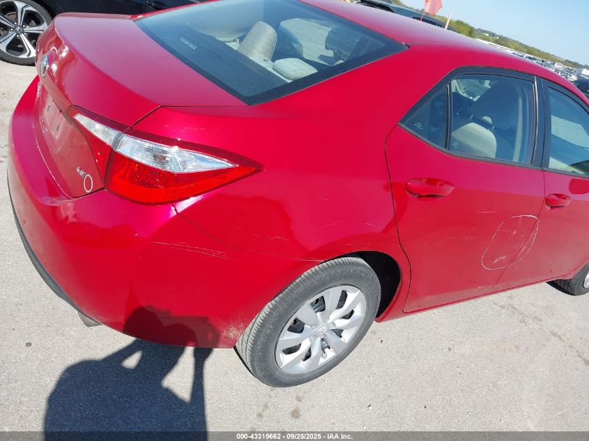 2014 Toyota Corolla Le VIN: 5YFBURHEXEP150888 Lot: 43315662