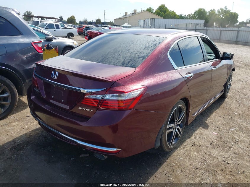 2017 HONDA ACCORD SPORT - 1HGCR2F53HA230382