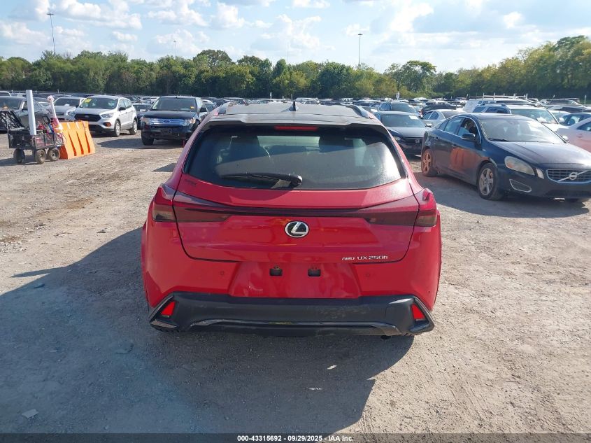 2023 Lexus Ux 250H F Sport Handling VIN: JTHR9JBH8P2065259 Lot: 43315692
