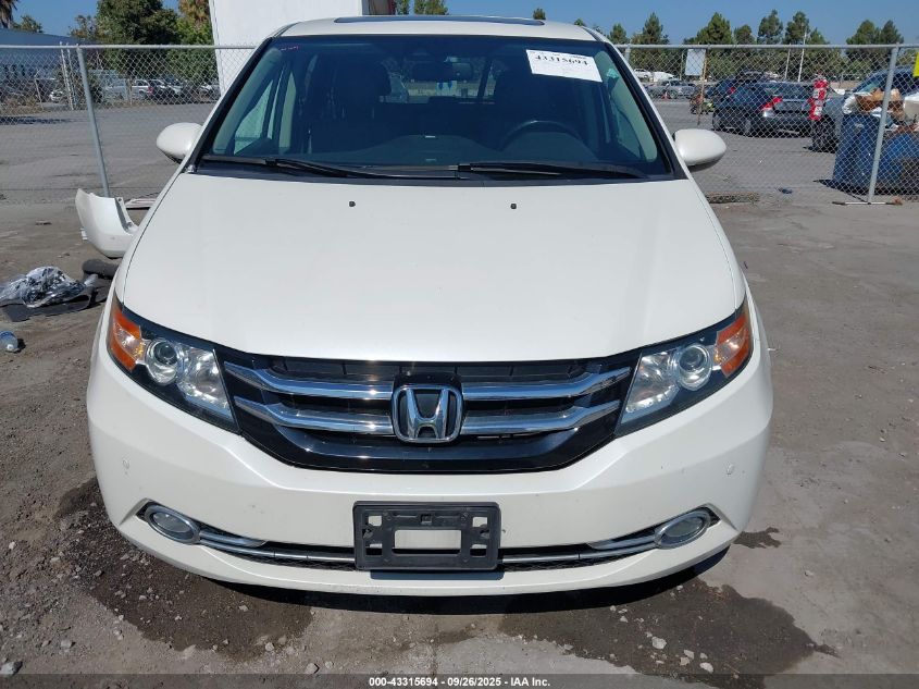 2016 Honda Odyssey Touring/Touring Elite VIN: 5FNRL5H98GB105010 Lot: 43315694