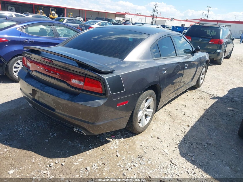 Vin: 2c3cdxbg7eh259399, lot: 43810341, dodge charger se 20144