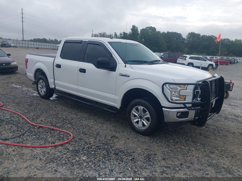 2017 Ford F-150 3.5 Xlt White Lot 111043315697 Vin 1FTEW1C82HFC04724