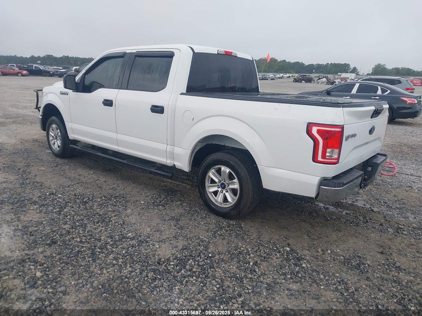 2017 Ford F-150 3.5 Xlt White Lot 111043315697 Vin 1FTEW1C82HFC04724