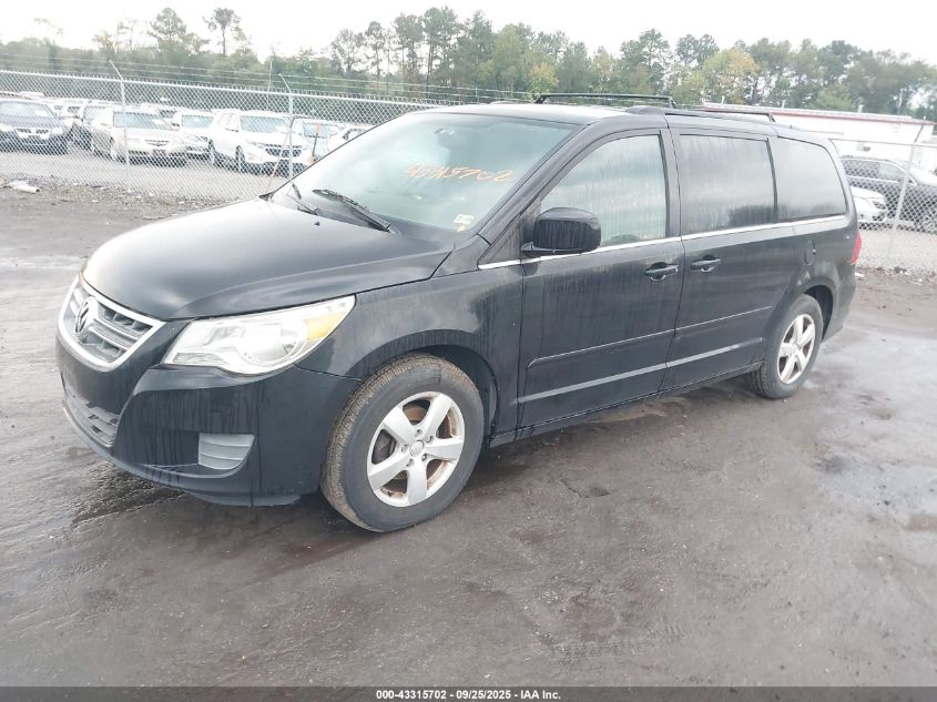 2011 Volkswagen Routan Se black van flexible 2V4RW3DG6BR670830 photo #3