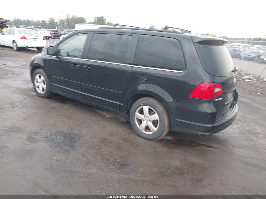 2011 Volkswagen Routan Se black van flexible 2V4RW3DG6BR670830 photo #4