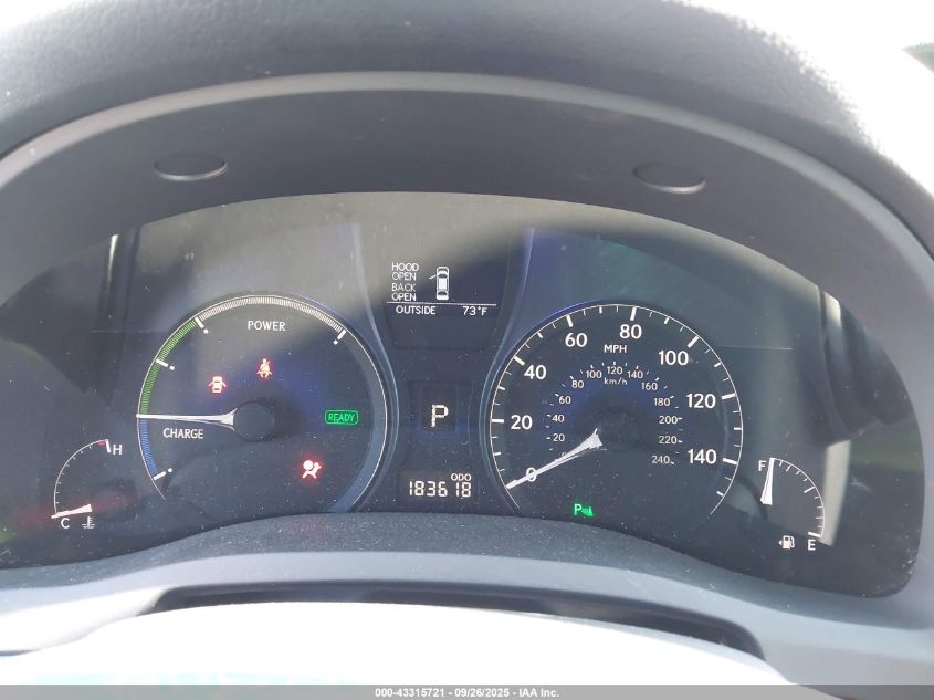 2011 Lexus Rx 450H VIN: JTJBC1BA8B2418595 Lot: 43315721