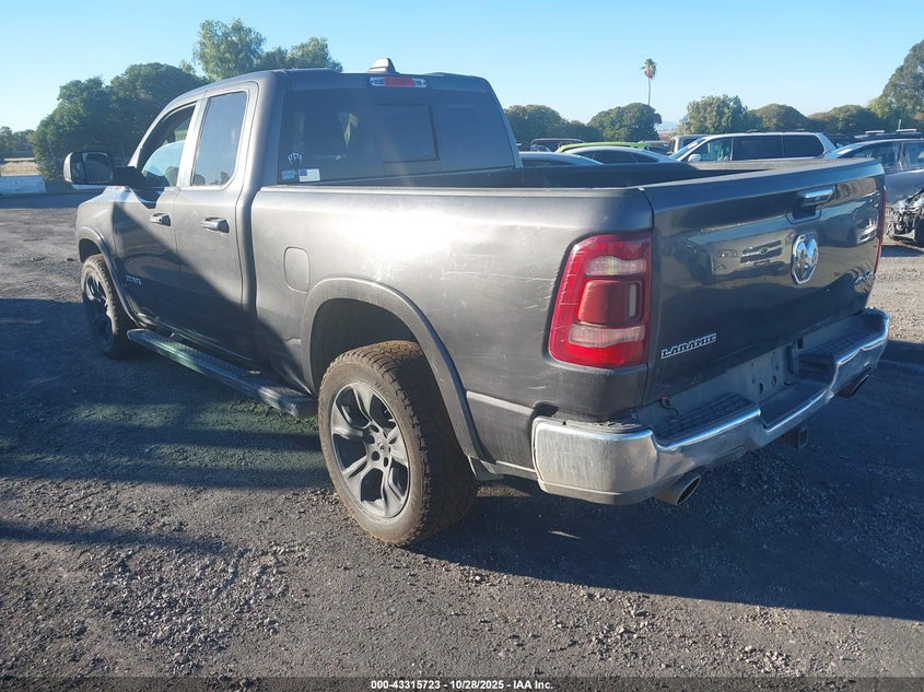 Vin: 1c6srfdt1kn645601, lot: 43810369, ram 1500 laramie  4x4 6'4 box 20193