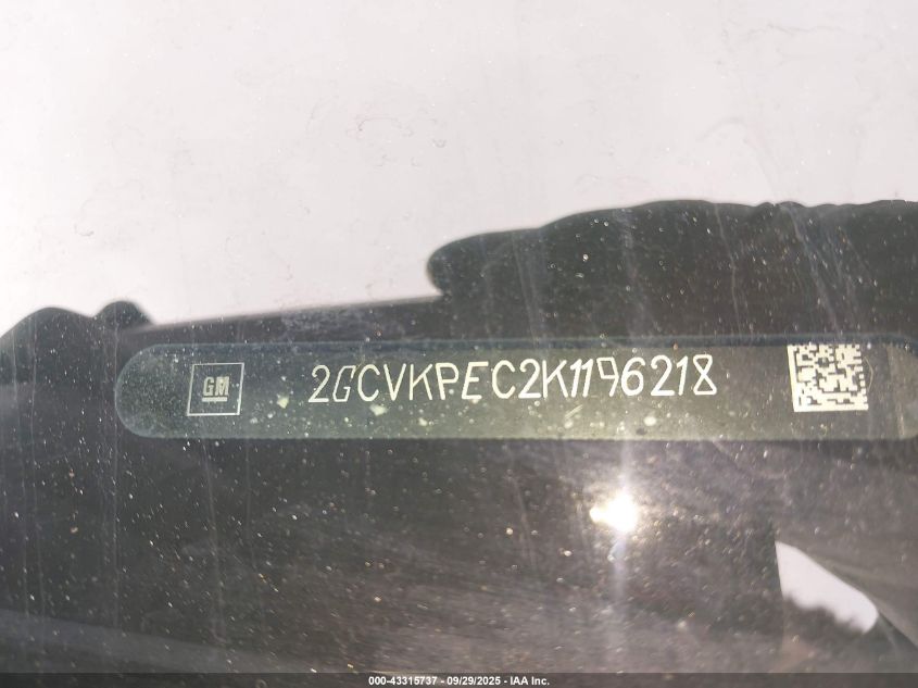 2019 Chevrolet Silverado 1500 Ld Lt VIN: 2GCVKPEC2K1196218 Lot: 43315737