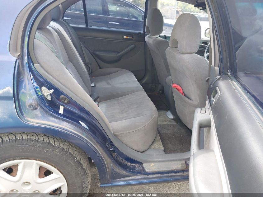 2003 Honda Civic Lx VIN: 2HGES165X3H525223 Lot: 43315768