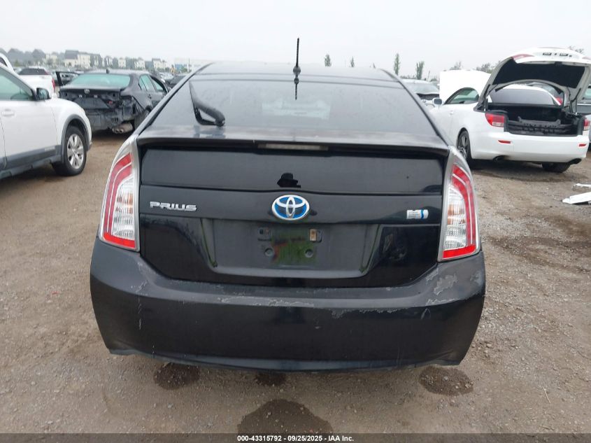 2012 Toyota Prius Two VIN: JTDKN3DU9C5391908 Lot: 43315792