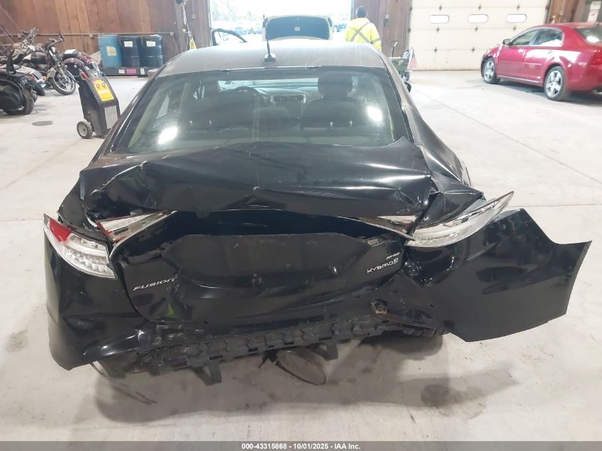 2017 Ford Fusion Hybrid Se VIN: 3FA6P0LUXHR322571 Lot: 43315868