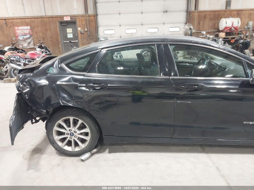 2017 Ford Fusion Hybrid Se VIN: 3FA6P0LUXHR322571 Lot: 43315868