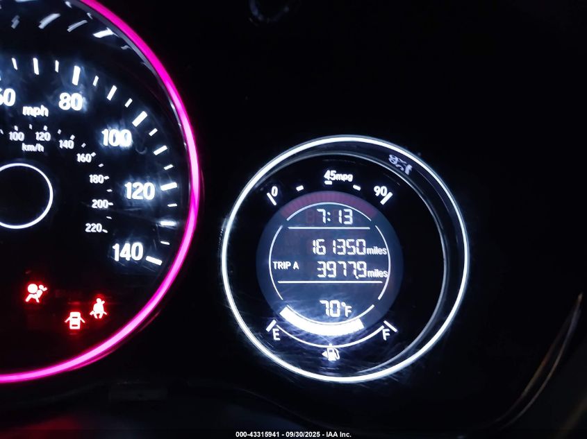 2019 Honda Hr-V Lx VIN: 3CZRU5H31KG714932 Lot: 43315941