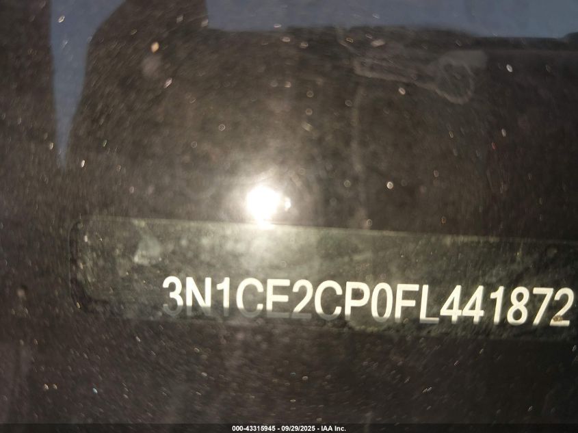 2015 Nissan Versa Note Sv VIN: 3N1CE2CP0FL441872 Lot: 43315945