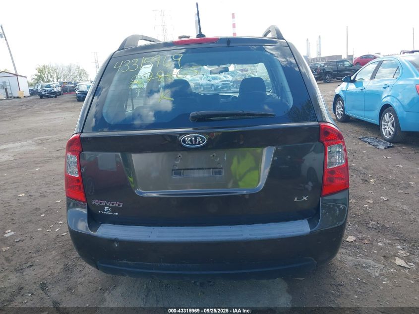 2009 Kia Rondo Lx VIN: KNAFG528197278865 Lot: 43315969