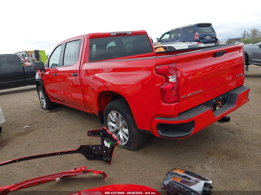 2025 CHEVROLET SILVERADO 1500 2WD  SHORT BED CUSTOM - 1GCPABEK0SZ242853