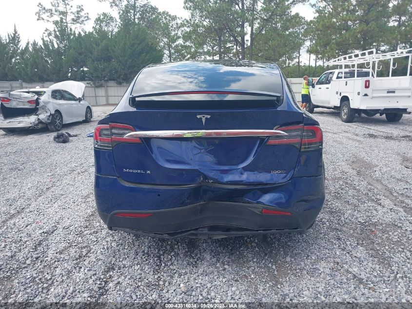 2017 Tesla Model X 100D/75D/90D VIN: 5YJXCDE28HF052237 Lot: 43316034