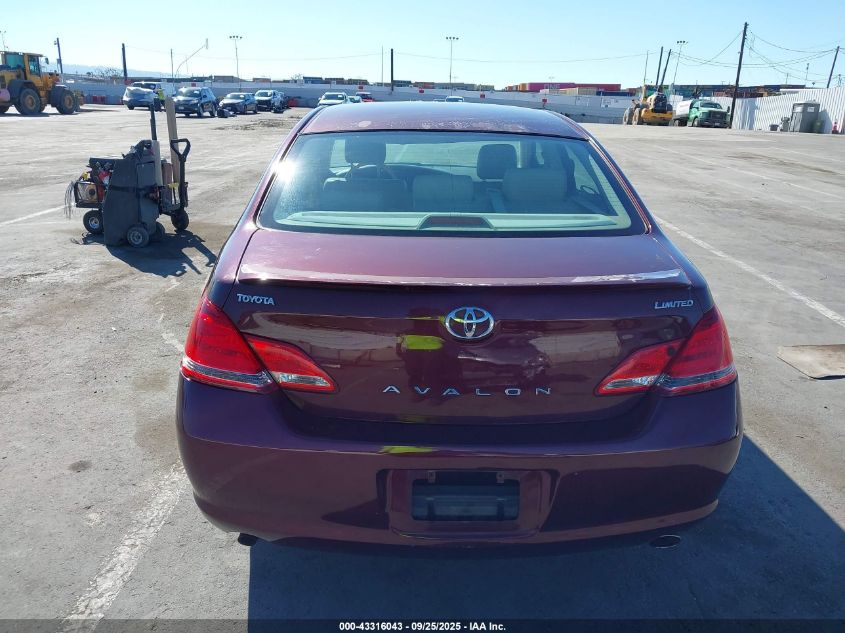 2006 Toyota Avalon Limited VIN: 4T1BK36B36U105075 Lot: 43316043