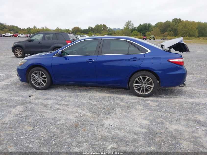 2015 Toyota Camry Se VIN: 4T1BF1FK2FU880511 Lot: 43316044