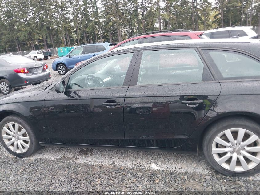 2012 Audi A4 2.0T Premium VIN: WAUSFAFL2CA111918 Lot: 43316109