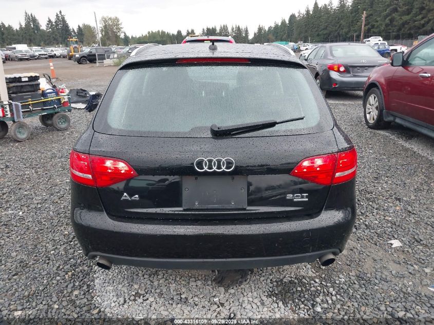 2012 Audi A4 2.0T Premium VIN: WAUSFAFL2CA111918 Lot: 43316109