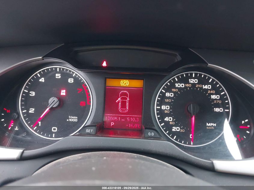 2012 Audi A4 2.0T Premium VIN: WAUSFAFL2CA111918 Lot: 43316109