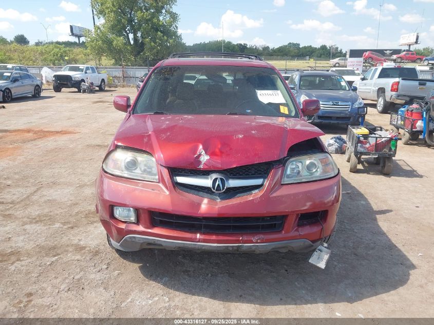 2006 Acura Mdx VIN: 2HNYD18886H510361 Lot: 43316127