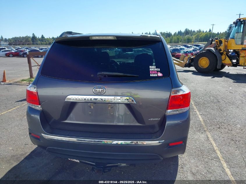 2013 Toyota Highlander Se V6 VIN: 5TDBK3EHXDS251145 Lot: 43316144