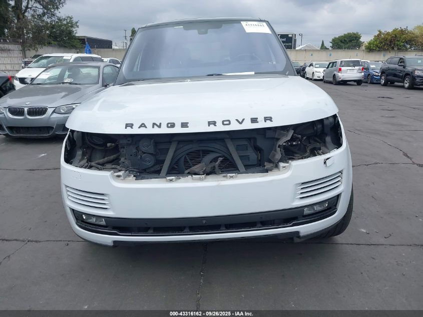 2016 Land Rover Range Rover 5.0L V8 Supercharged VIN: SALGS2EF4GA292783 Lot: 43316162