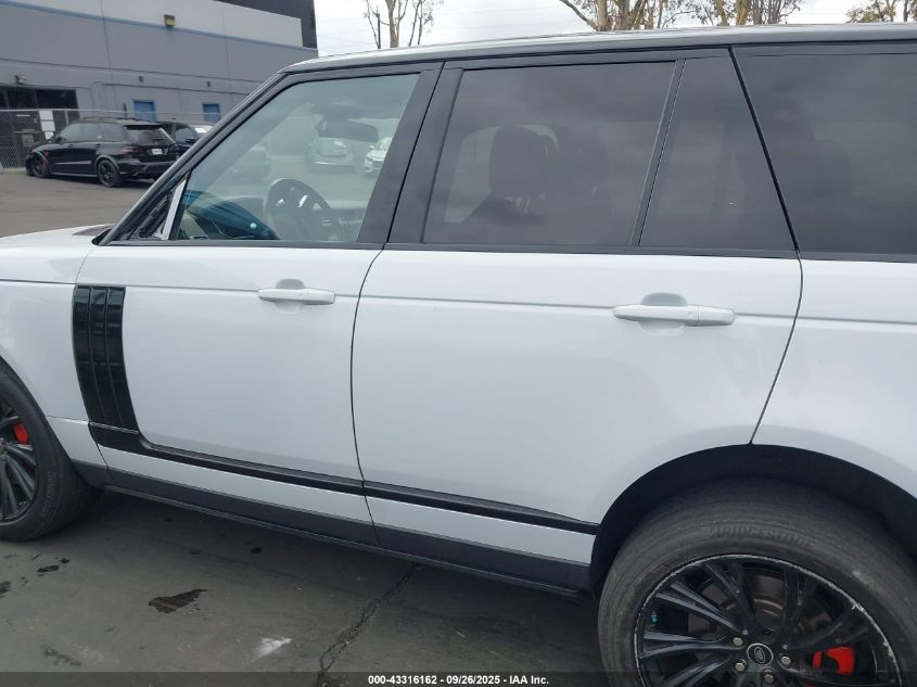 2016 Land Rover Range Rover 5.0L V8 Supercharged VIN: SALGS2EF4GA292783 Lot: 43316162