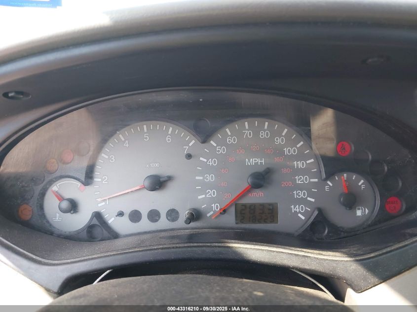 2003 Ford Focus Zts VIN: 1FAFP38373W231345 Lot: 43316210