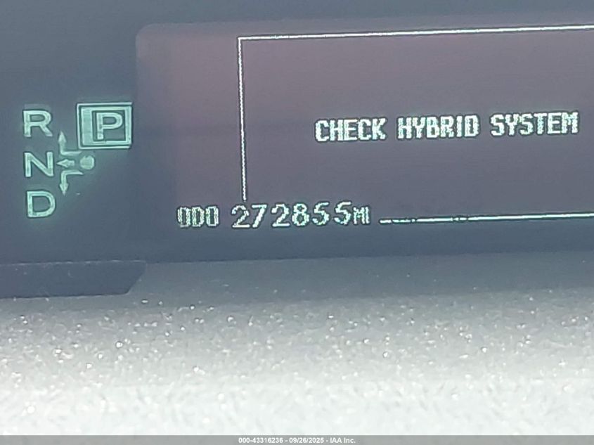 2011 Toyota Prius VIN: JTDKN3DU9B0294591 Lot: 43316236