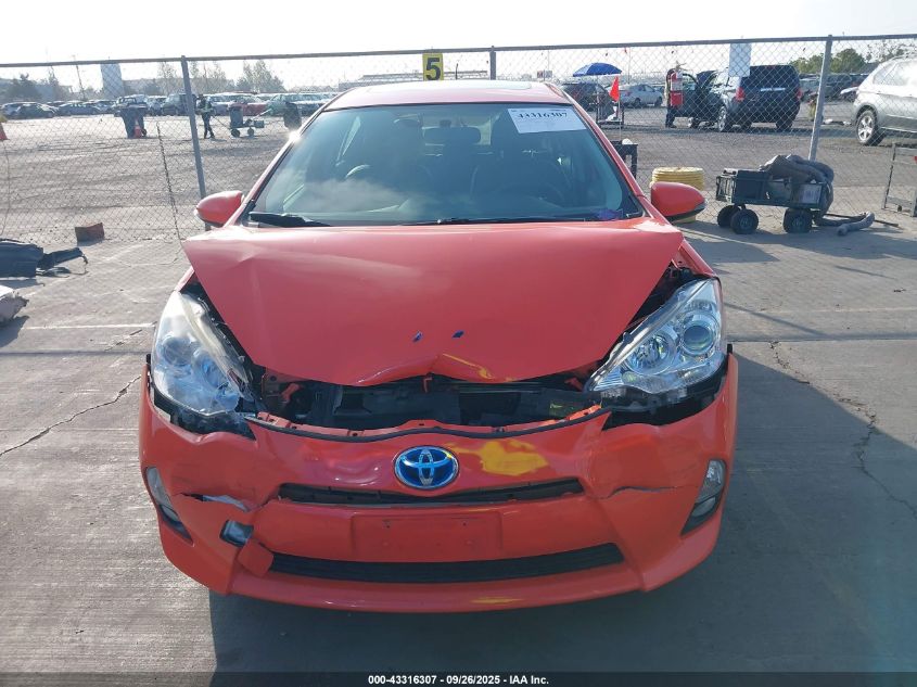 2012 Toyota Prius C Four VIN: JTDKDTB33C1010073 Lot: 43316307