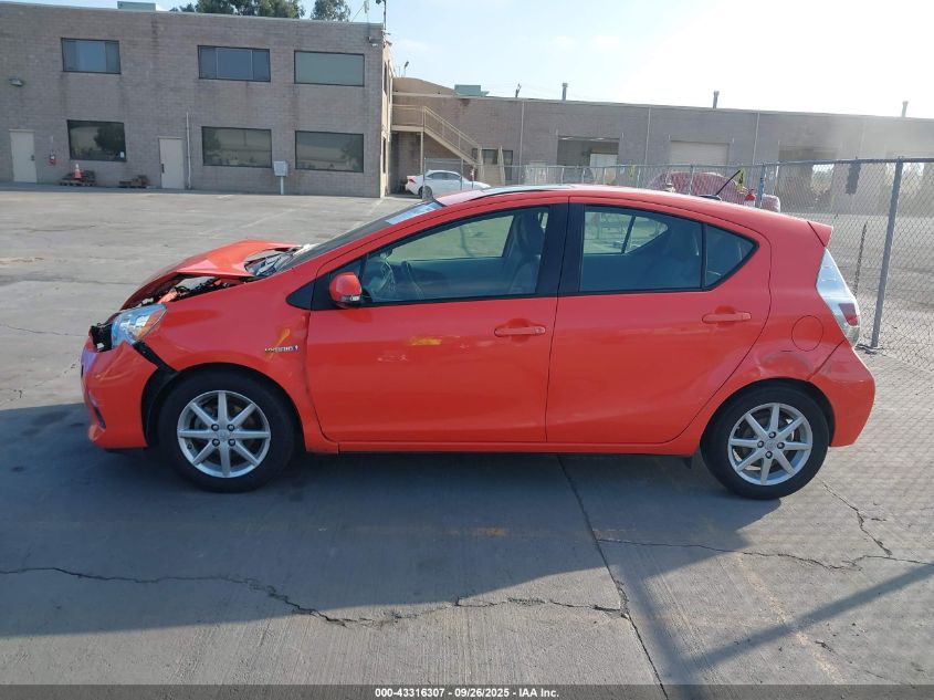 2012 Toyota Prius C Four VIN: JTDKDTB33C1010073 Lot: 43316307