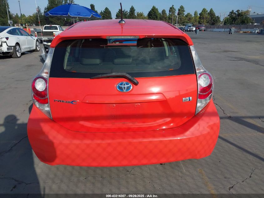 2012 Toyota Prius C Four VIN: JTDKDTB33C1010073 Lot: 43316307