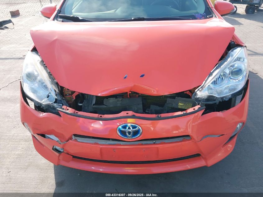 2012 Toyota Prius C Four VIN: JTDKDTB33C1010073 Lot: 43316307