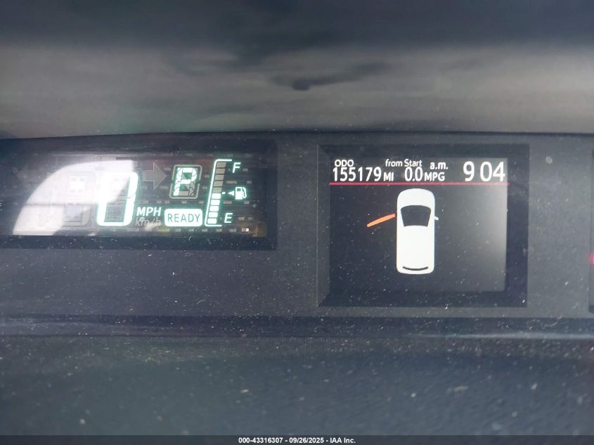 2012 Toyota Prius C Four VIN: JTDKDTB33C1010073 Lot: 43316307