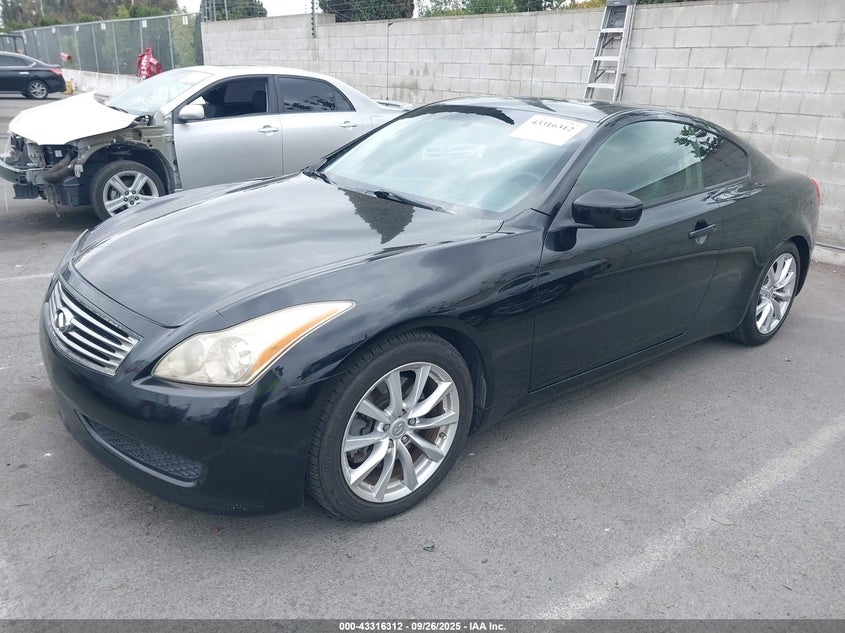 2008 Infiniti G37 Journey black coupe gasoline JNKCV64E58M108382 photo #3