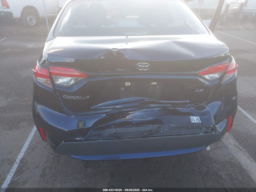 2021 Toyota Corolla Le VIN: 5YFEPMAE1MP196805 Lot: 43316320