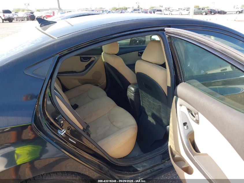 2013 Hyundai Elantra Gls VIN: KMHDH4AE9DU755413 Lot: 43316348