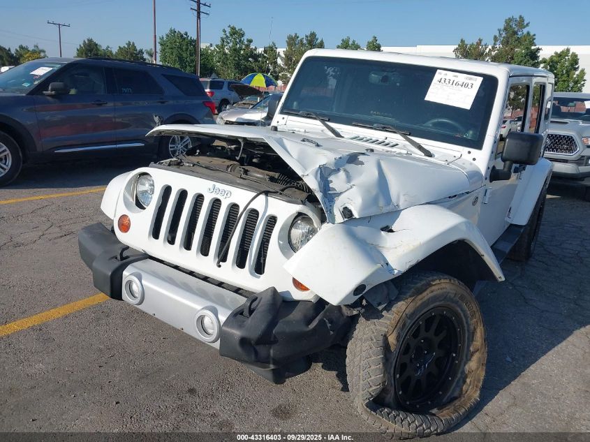 2013 Jeep Wrangler Unlimited Sahara VIN: 1C4BJWEG3DL593016 Lot: 43316403