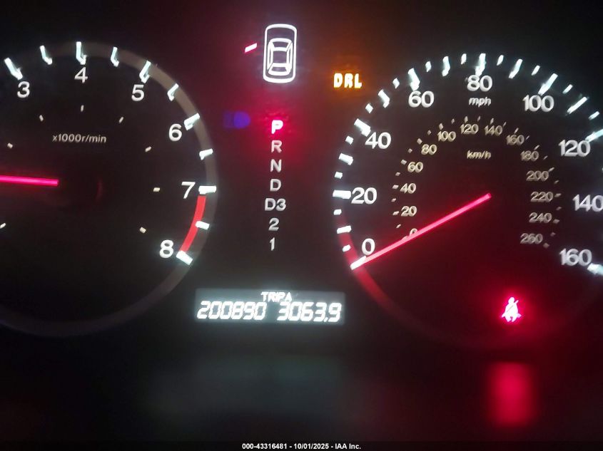 2008 Honda Accord 2.4 Ex VIN: JHMCP26758C002957 Lot: 43316481