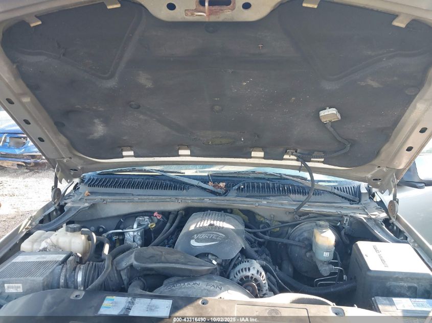 2002 GMC Sierra 1500 Sle VIN: 2GTEK19T321315109 Lot: 43316490