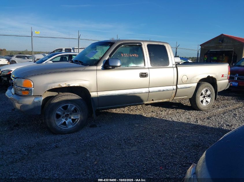 2002 GMC Sierra 1500 Sle VIN: 2GTEK19T321315109 Lot: 43316490