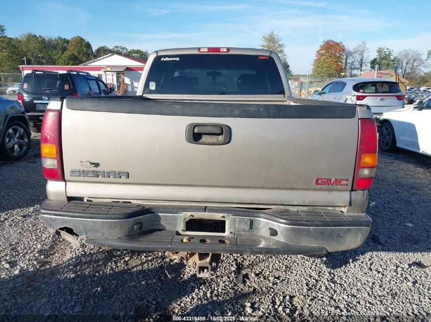 2002 GMC Sierra 1500 Sle VIN: 2GTEK19T321315109 Lot: 43316490