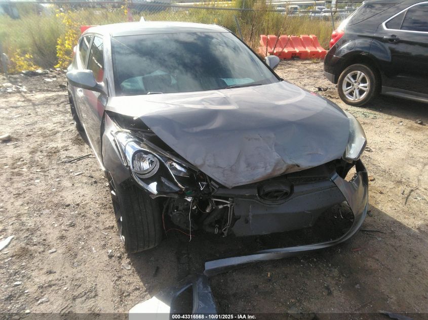 2017 Hyundai Veloster VIN: KMHTC6AD9HU323326 Lot: 43316568